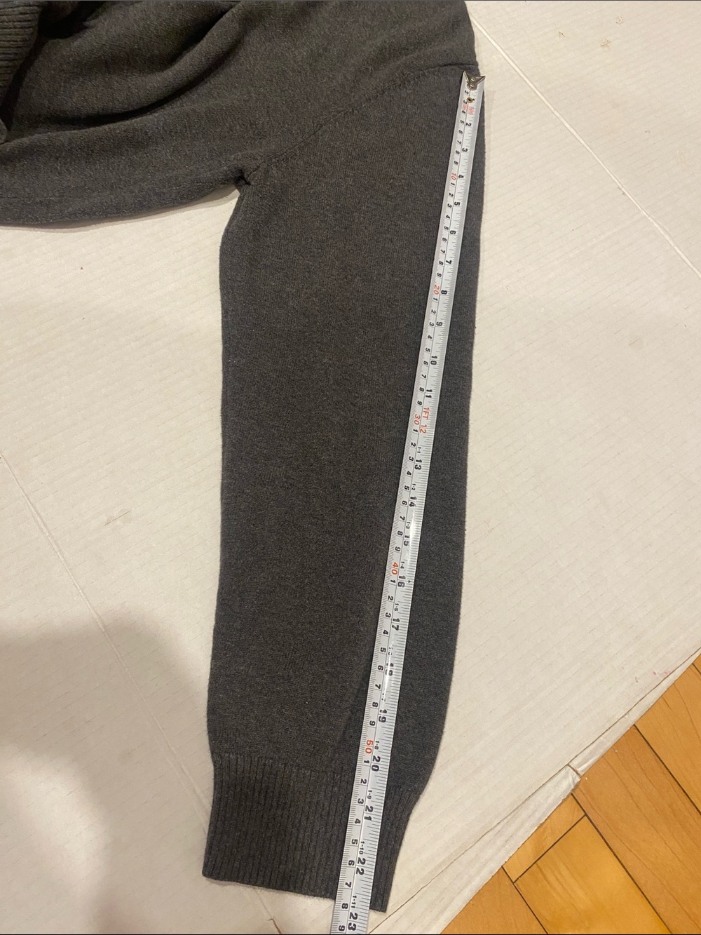 Old Navy Men’s Classic Dark Gray Half-Zip Cotton Sweater Size Medium - Picture 9 of 14